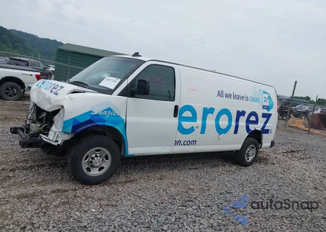 2020 Chevrolet Express Cargo Rwd 3500 Extended Wheelbase Wt из США, поврежденный, VIN 1GCZGHFG7L1161787